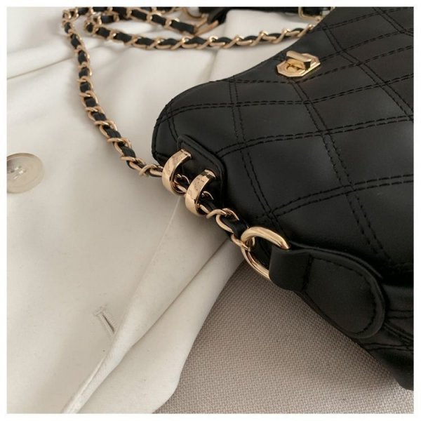 Black Soft Tote Bag Tote Shoulder Bucket Hundred Bags Large Capacity Shopping Bag